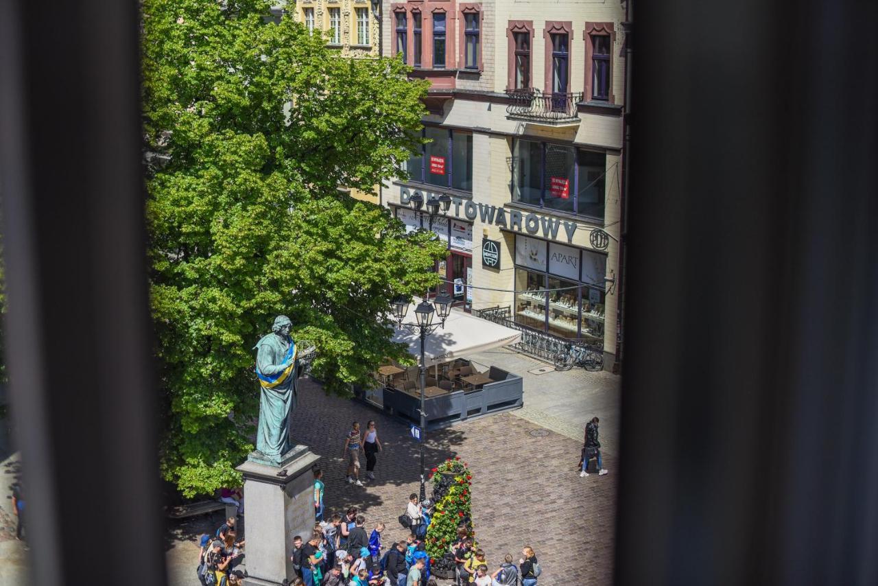 Apartament Z Widokiem Na Pomnik Kopernika - Rynek Staromiejski Stary Toruń Buitenkant foto